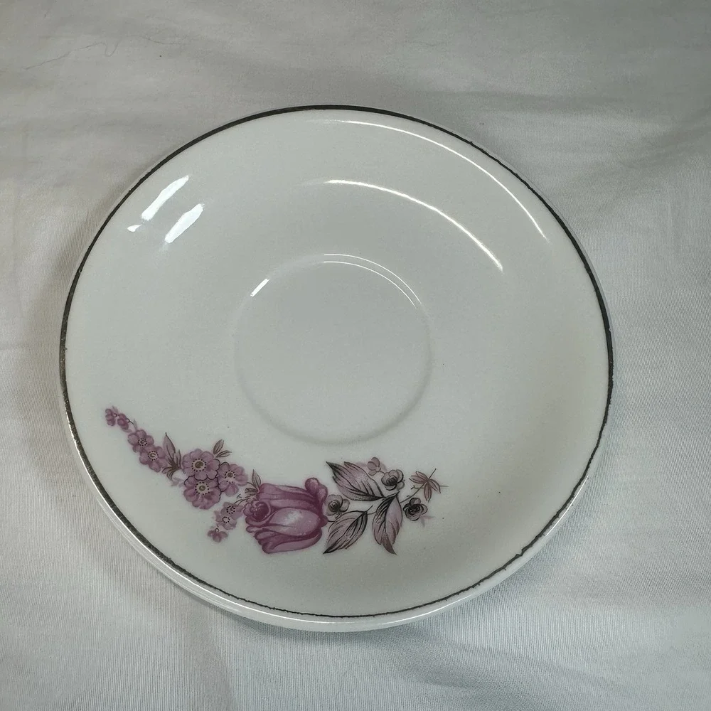 Pink Rose Tea Cup & Saucer Set Embossed Lattice Made in‎ Japan Grandmillennial